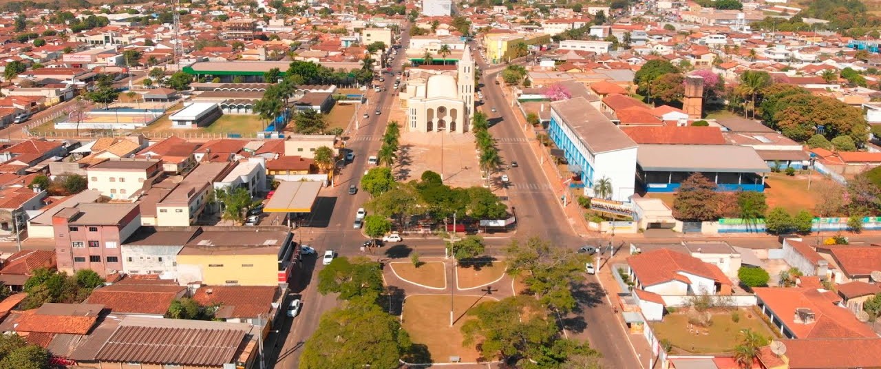 Vista da cidade de Itaberaí - Goiás, , sede da empresa de tecnologia Efebit